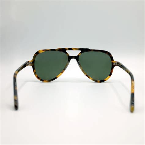 Tortoiseshell Aviator Sunglasses Green Lens Urbane Muse Chris Smith®