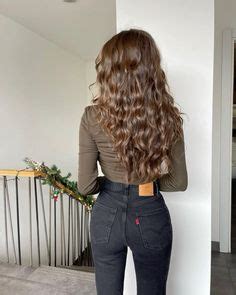 Pin By Emily Whalen On Hair In 2024 Brown Wavy Hair Natural Wavy