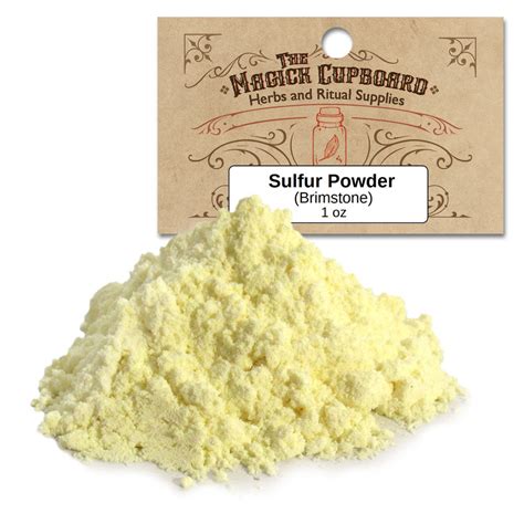 Sulfur Powder (1 oz) – Grove and Grotto