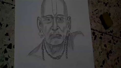 Shree Swami Samarth Sketch Step By Steps Youtube