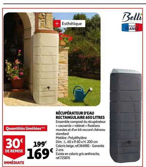 Promo R Cup Rateur D Eau Rectangulaire Litres Chez Auchan