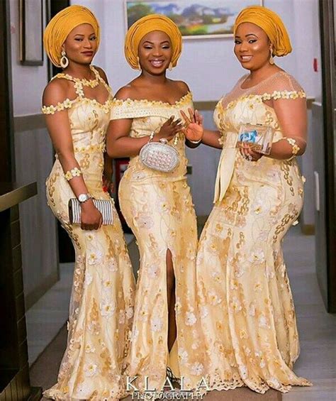 These 25 Gold Lace AsoEbi Dresses Are Nothing But Stunning And Gorgeous