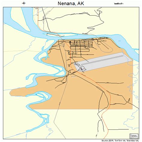 Nenana Alaska Street Map 0253050