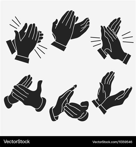 Applause Clapping Hands Royalty Free Vector Image