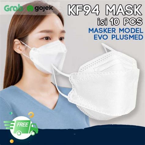 Promo Masker Kf Black Masker Korea Ply Earloop Hitam Kf K