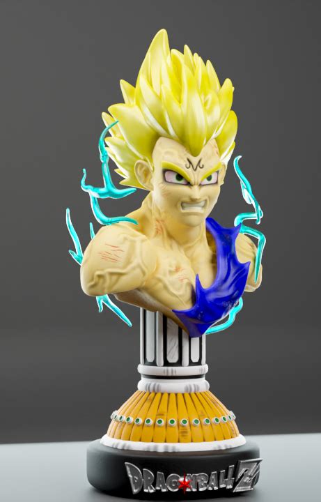 Fichier Stl Buste Majin Vegeta・design à Télécharger Et à Imprimer En 3d