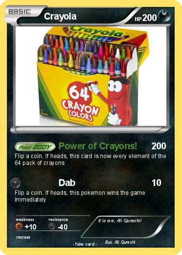 Pokémon Crayola 7 7 Power Of Crayons My Pokemon Card