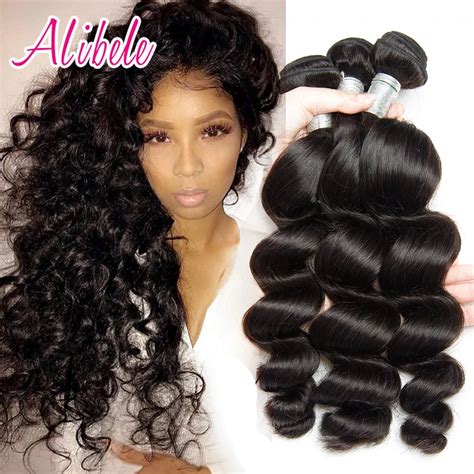 7a Mink Peruvian Virgin Hair Loose Wave Unprocessed Virgin Peruvian Hair 3 Bundles Remy Human