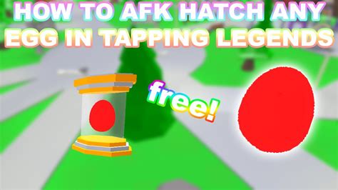 HOW TO AFK HATCH ANY EGG IN TAPPING LEGENDS FOR FREE Roblox Tapping