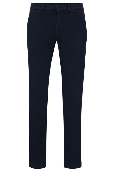 Boss Slim Fit Chinos In A Stretch Cotton Blend