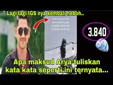 Heboh Dengan Igs Arya Saloka Yang Beredar Ternyata Ini Maksud Kata Kata