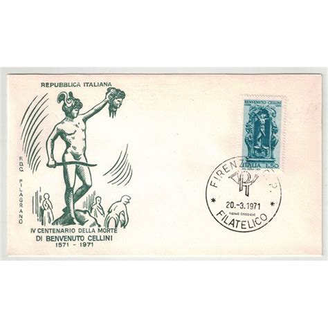 Italia Fdc Filagrano Benvenuto Cellini