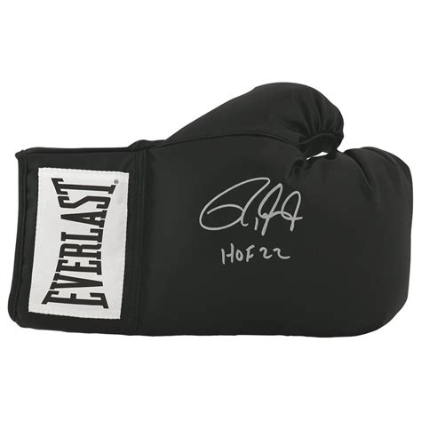 Roy Jones Jr Signed Everlast Boxing Glove Inscribed Hof 22