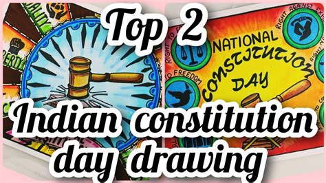 Indian Constitution Day Poster National Law Day Drawing