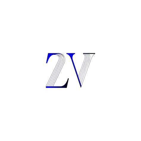 Premium Vector Zv Logo Design