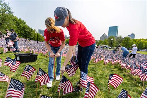 See The Flags Fly On Boston Common For Memorial Day Wbur News