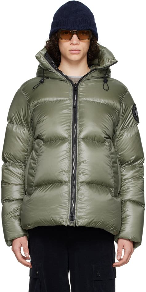 Canada Goose Green Crofton Down Puffer SSENSE