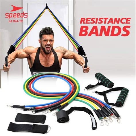 Jual SPEEDS 11 In 1 Set Tali Pembantu Fitness Gym Power Resistance