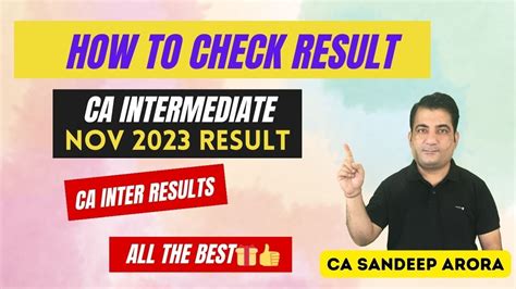 How To Check CA Inter Result Nov 2023 CA Inter Nov 23 Result How To