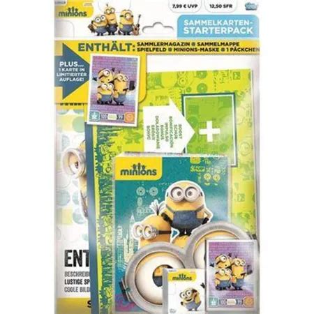 Topps Minions Starterpack Sammelablum F R Karten Mit Maske Inkl