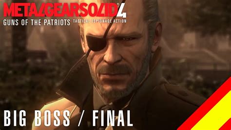 Metal Gear Solid 4 Big Boss Final Castellano 60 Metalgearsolid4