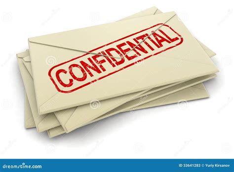 Confidential Letters Clipping Path Included Stock Illustration Illustration Of Heap