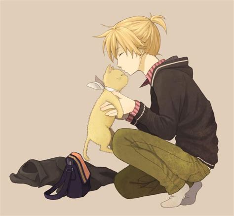Len Likes Cats Len Kagamine Photo 28346165 Fanpop