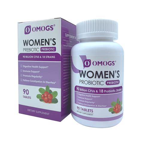 Omogs Probiotics For Women Vagind Healthand Urethral Health With Cranberry 90 Billion Cfu 90