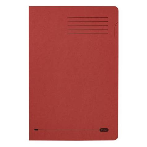 Buy Elba Square Cut Folder Recycled Heavyweight 285gsm Foolscap Red Ref