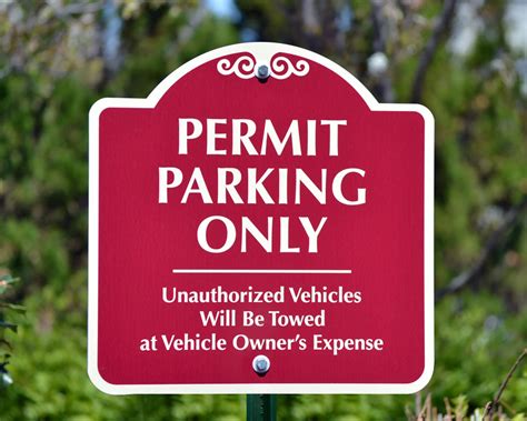 Signature Parking Permit Signs | MyParkingSign