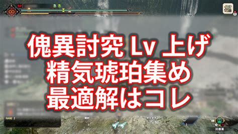 【サンブレイク】傀異討究lvの効率良い上げ方と、琥珀集めの最適解はコレ Game Media