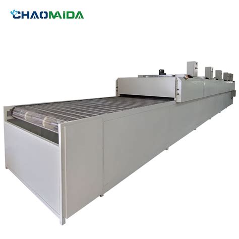 Precision Hot Air Circulation Drying Tunnel Furnace Stainless Steel Mesh Belt Tunnel Furnace