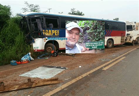 Motorista De Nibus Morto Em Acidente Caminh O E Carreta Na Br