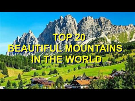 Most Beautiful Mountains In The World