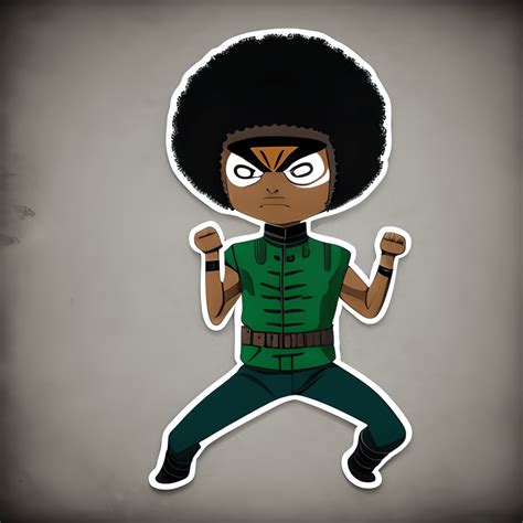 Vintage Rock Lee With An Afro · Creative Fabrica