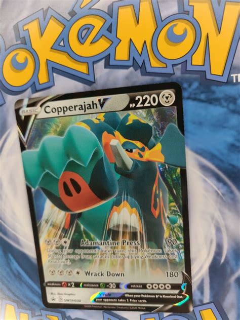 Mavin Copperajah V Swsh Black Star Rare Promo Full Art Pokemon Card Nm