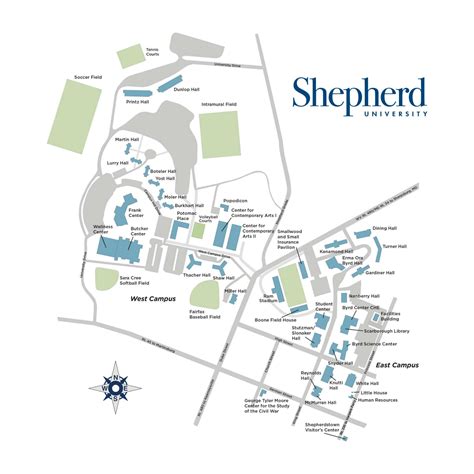 Shepherd University Campus Map