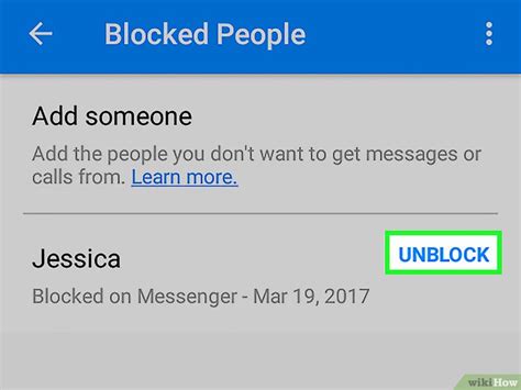 Iemand Deblokkeren Op Facebook Messenger Wikihow