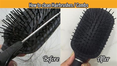 How To Clean Your Hairbrushes Combs Properly Youtube