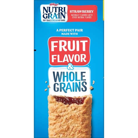 Nutri Grain Barras De Desayuno Suaves Horneadas Hechas Con Granos Integrales Aperitivos Para