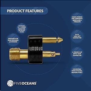 Amazon Five Oceans Fo Brass Inches Npt Male Fuel Line