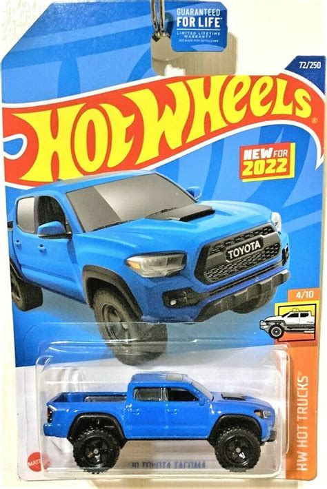 Hot Wheels Hw Hot Trucks Toyota Tacoma Scale Blue In Proteco Pack Hotwheels