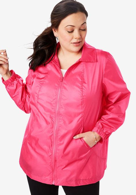 Plus Size Windbreaker Jacket Jackets