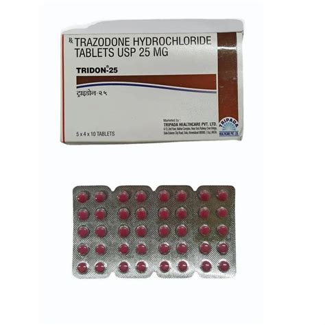 Trazodone Hydrochloride Mg Tablet At Rs Stripe Trazodone