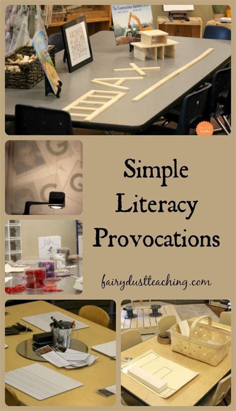 Simple Literacy Provocations Fairy Dust Teaching Reggio Literacy