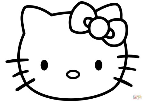 Hello Kitty Clip Art Black And White - Hello Kitty Head Coloring Pages - 1300x919 Wallpaper - t ...