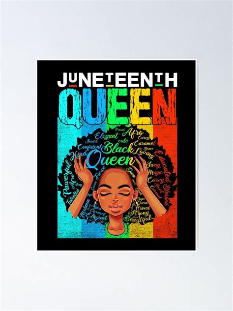 Juneteenth Queen Afro Melanin Black Girl Women Girls Magic For Women