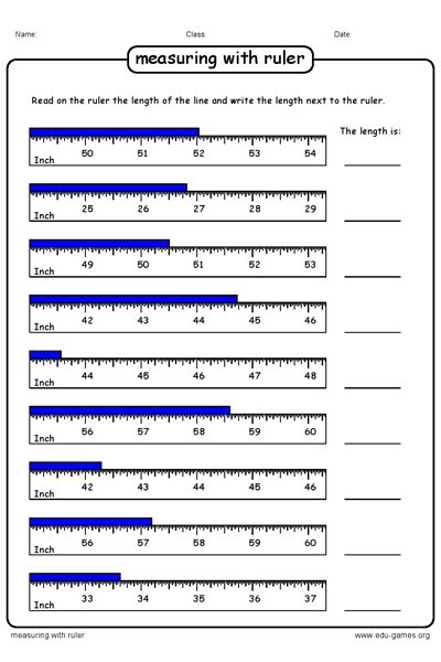 Fraction on a Ruler Worksheet: Practice and Learn