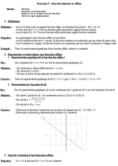 Fonction Affine Lineaire Et Constante Pdf Notice Manuel D Utilisation