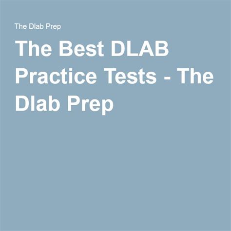 The Best Dlab Practice Tests Practice Testing Practice Military Living